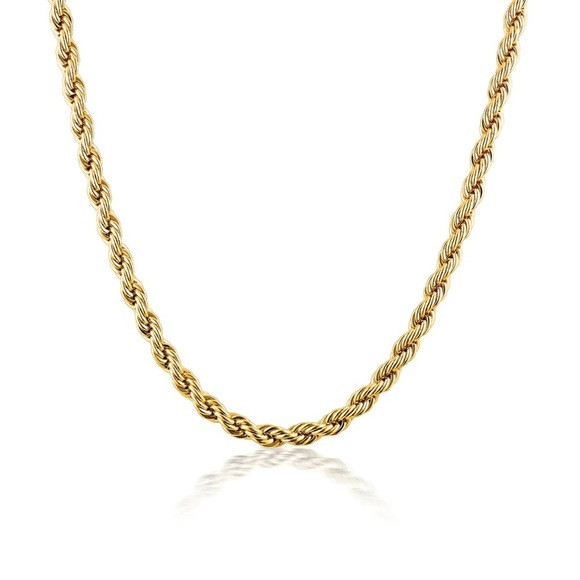 18K Gold Plated Thin Delicate Rope Necklace - Picture 4 of 6